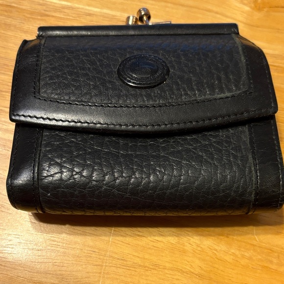 Dooney & Bourke Handbags - Black Leather Women's Wallet - Classic Compact Design used